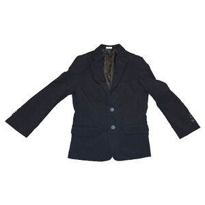 Calvin Klein Boys Black Blazer Suit Jacket Size 8 Dress Coat Formal Wedding